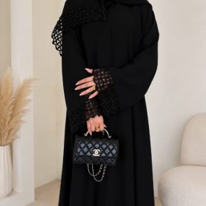 কারচুপির লেইজ বোরকা হিজাবসহ Number-2